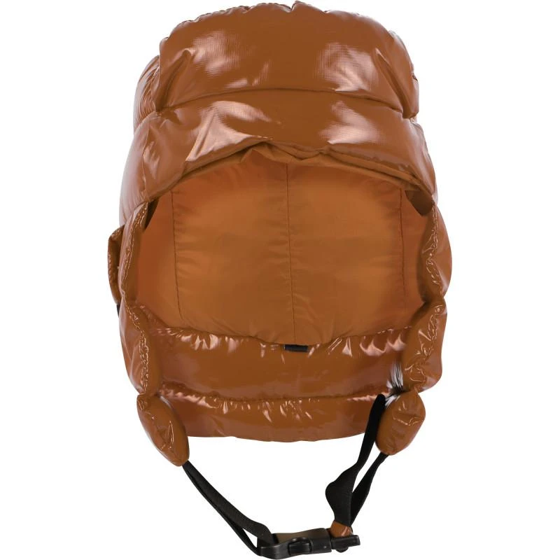 BOMBOOGIE Puffed glossy helmet cap in brown 2