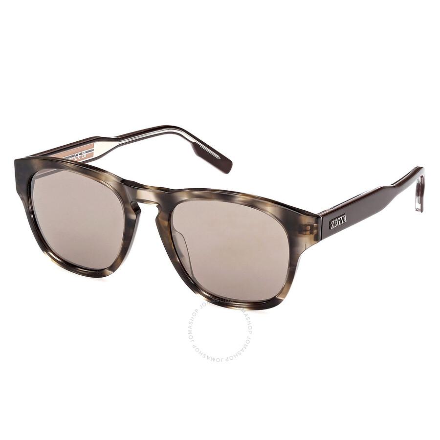 Ermenegildo Zegna Roviex Oval Men's Sunglasses EZ0221 20J 52