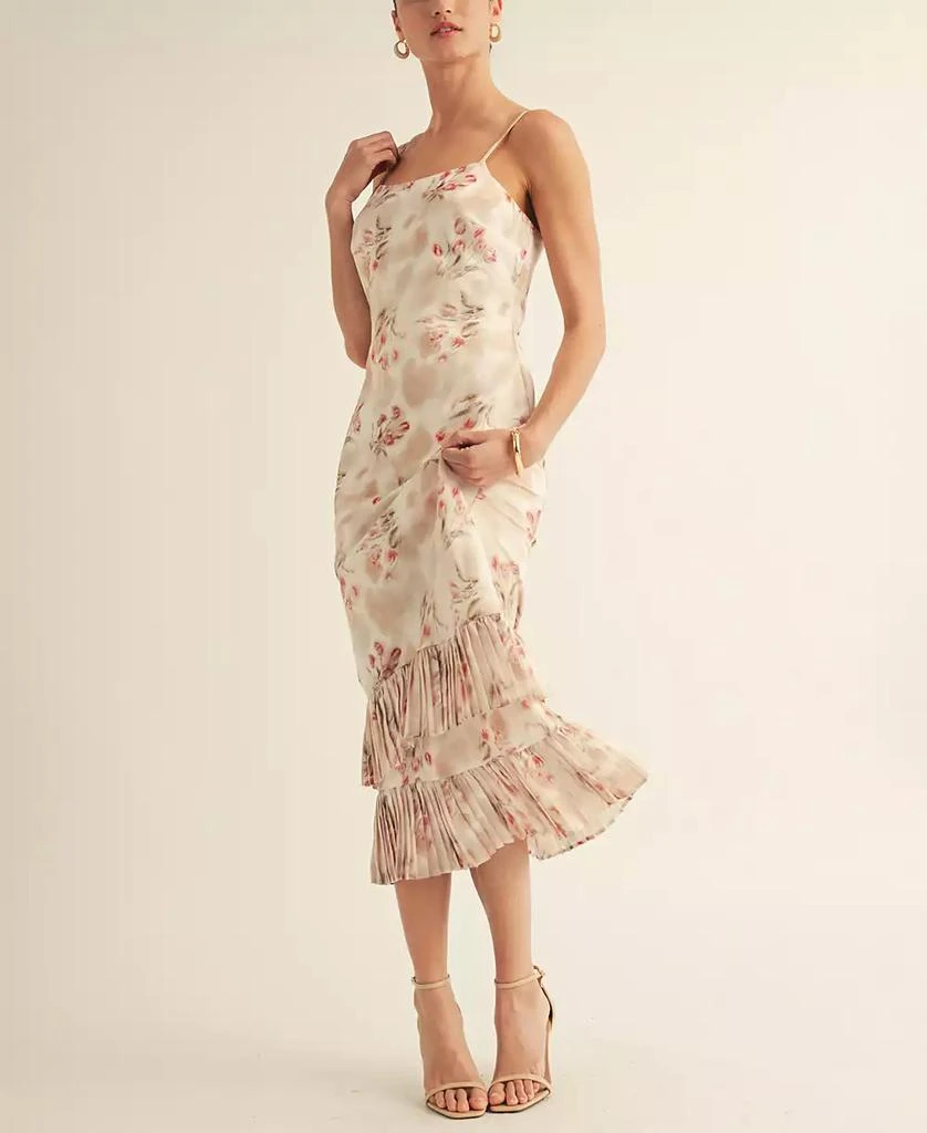 white christmas dresses V Neck Red Chiffon Maxi Dress Red / Custom Size main image 1
