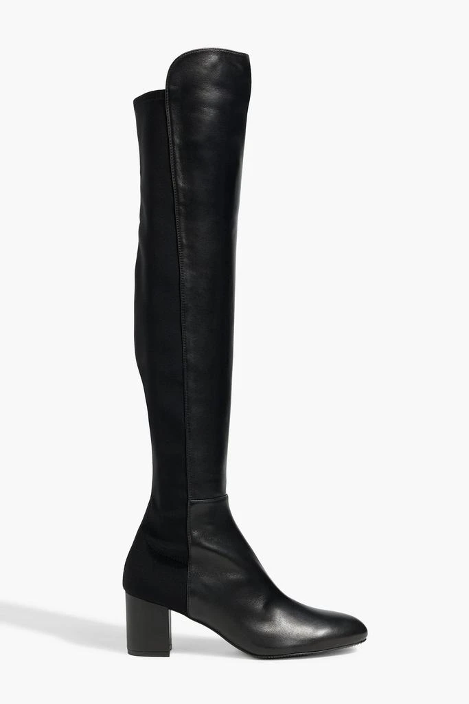Stuart Weitzman Microstretch and leather over-the-knee boots