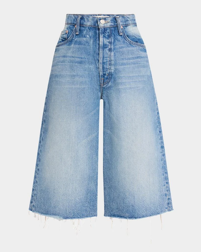 MOTHER The Whole Lot Fray Denim Culottes 1