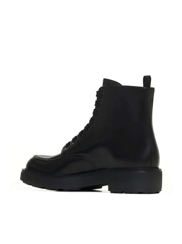 PRADA CALZATURE PRADA CALZATURE | Logo-plaque leather ankle boots | Man | 6 3
