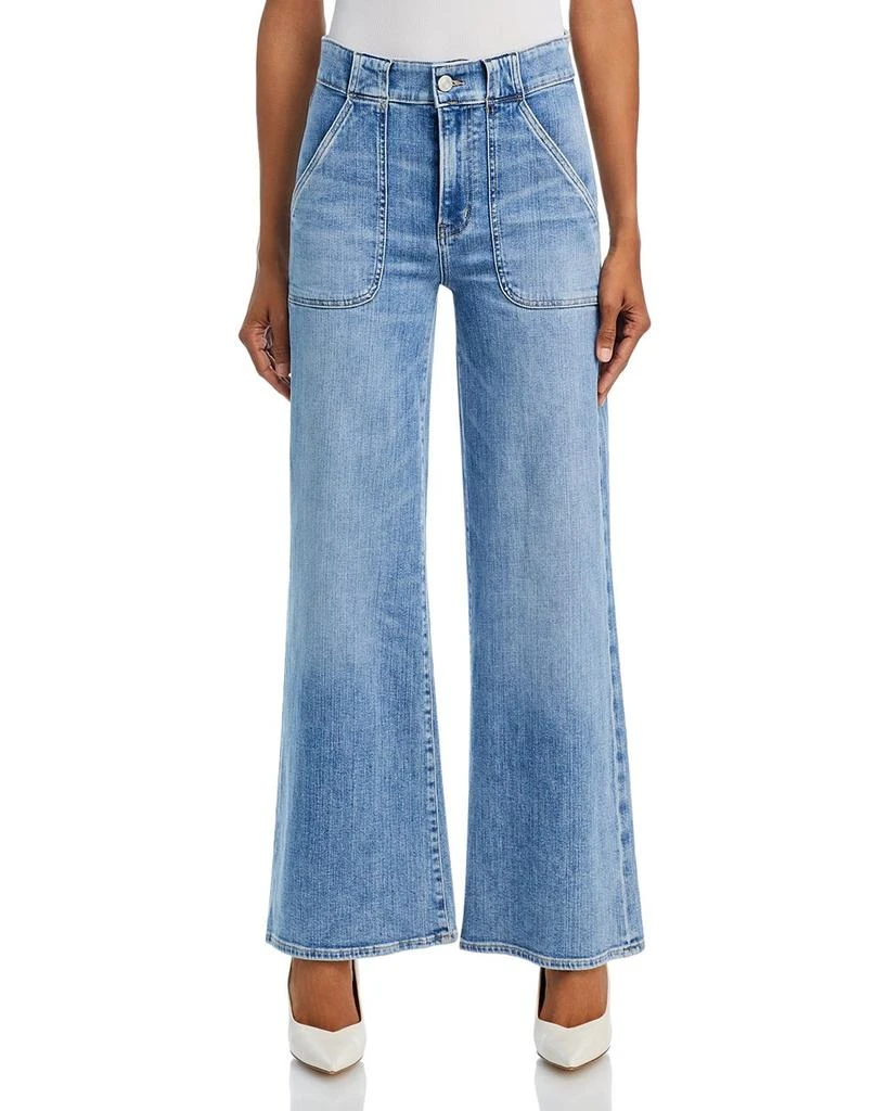 FRAME Modern Pocket High Rise Wide Leg Jeans in Carpenter 7