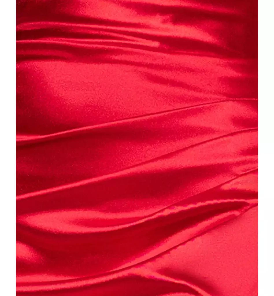 Blondie Nites Juniors
 Long Strapless Glam Satin Slim Gown 5