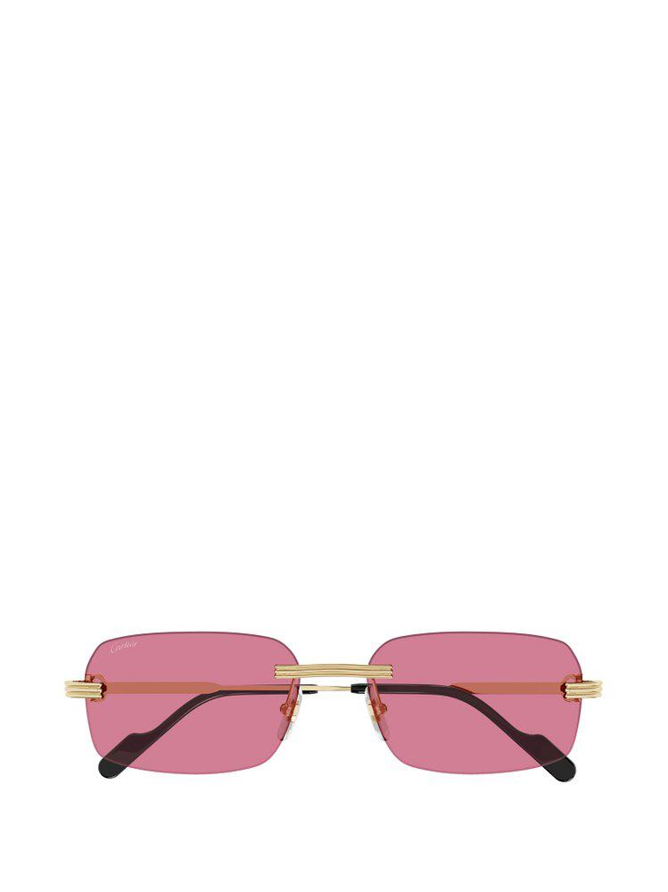 Cartier Cartier Rectangular Frame Sunglasses