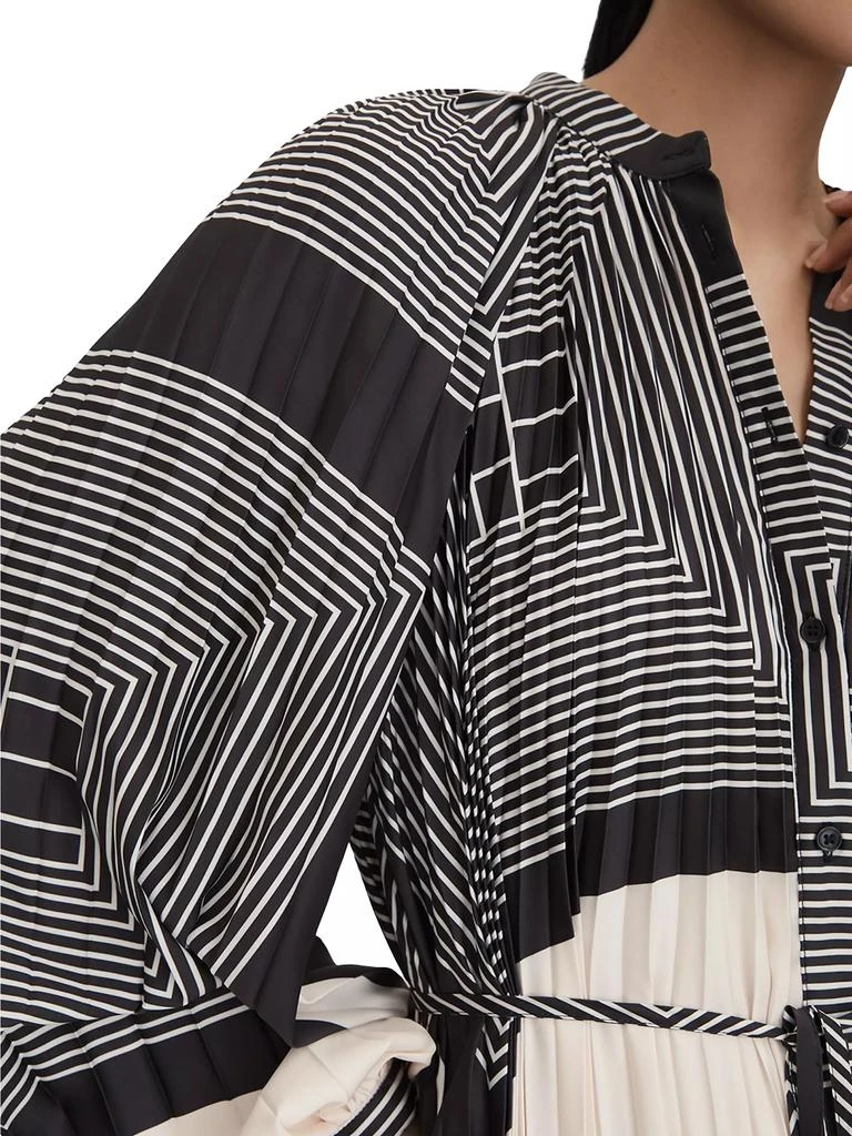 REISS Bay Graphic Pleated Minidress 5