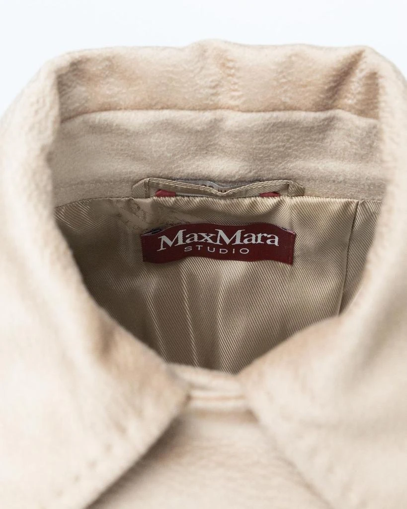 Max Mara Max Mara Studio Bcollag Belted Long-Sleeved Coat 4