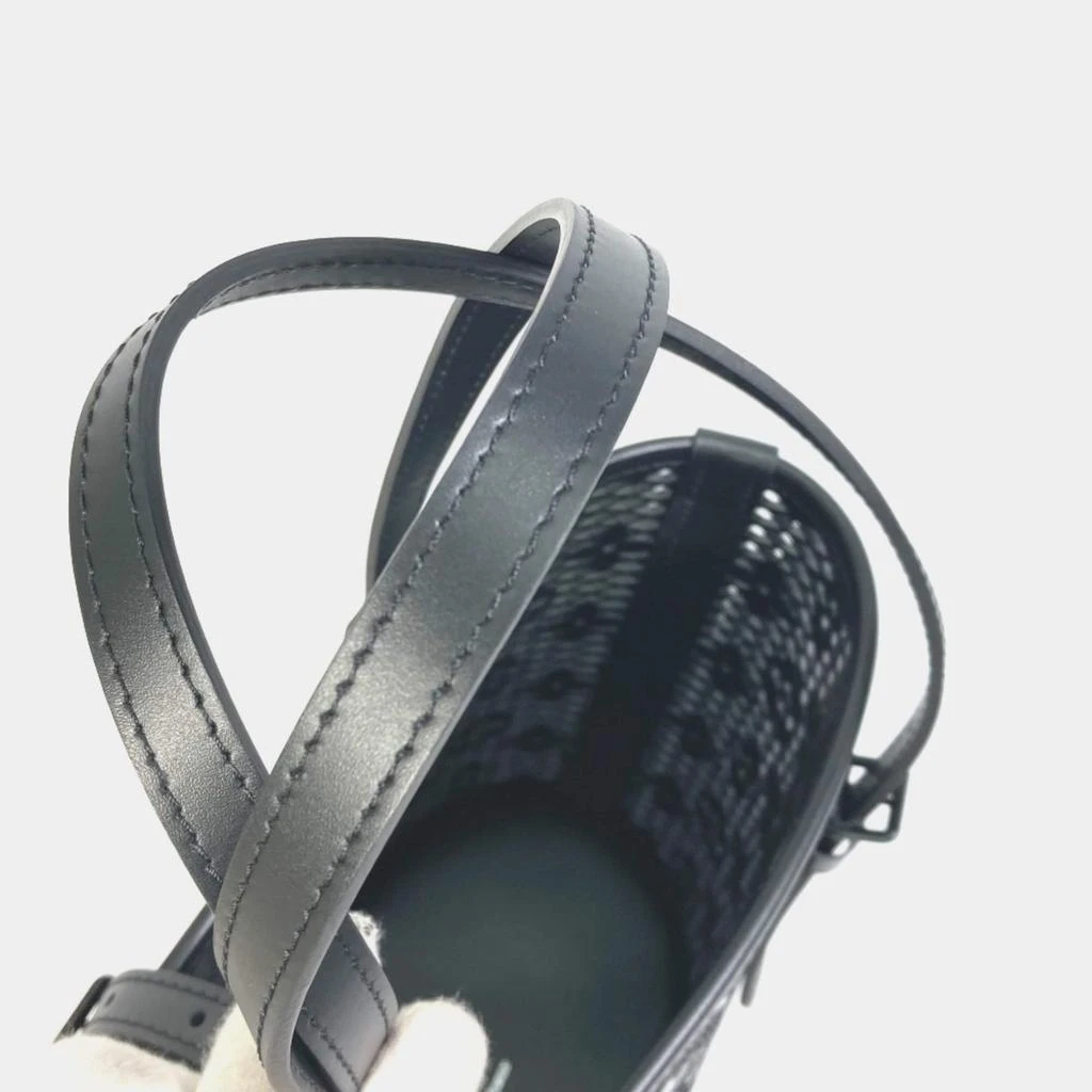 Louis Vuitton Louis Vuitton Black Monogram Leather Lace Bucket Shoulder Bag 5