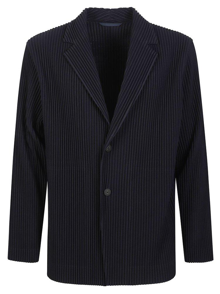 Homme Plissé Issey Miyake Homme Plissé Issey Miyake Single-Breasted Pleated Blazer