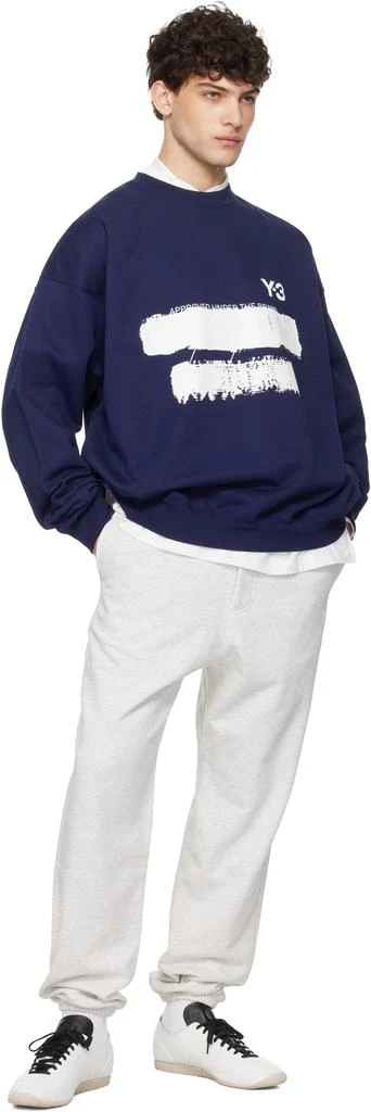 Y-3 Gray French Terry Sweatpants 4