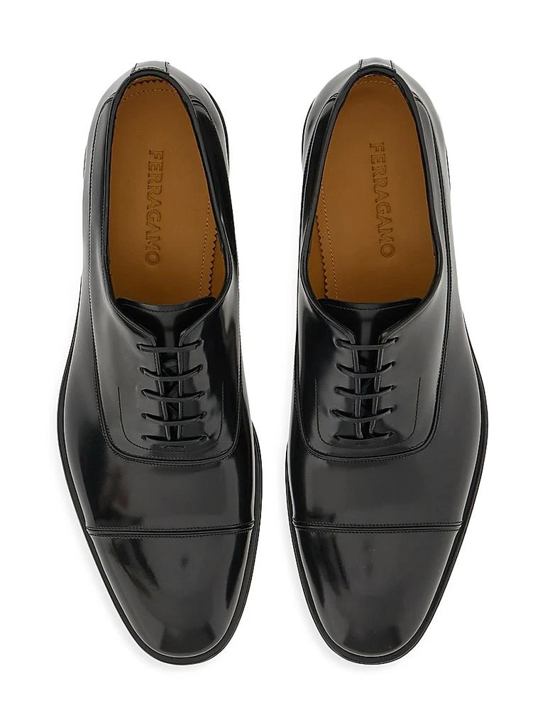 Salvatore Ferragamo Fermin Leather Lace-Up Shoes 3