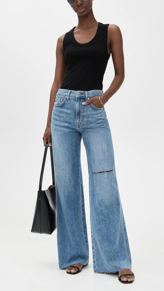VERONICA BEARD Kasey Wide Leg Jeans 4