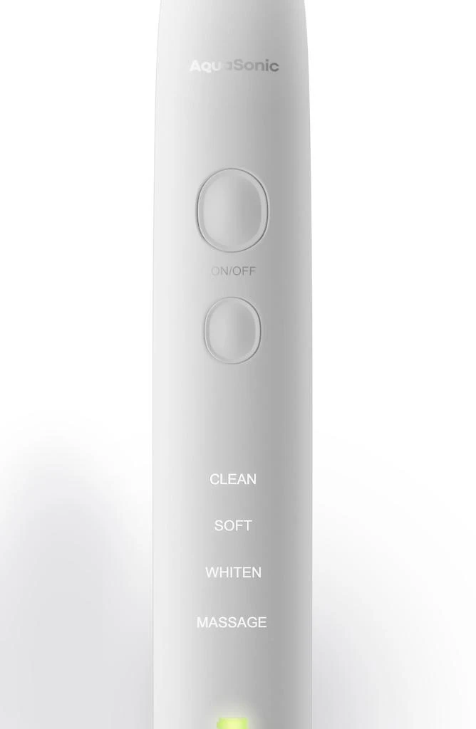 AquaSonic VIBE Series White UltraSonic Whitening Toothbrush with 8 DuPont Brush Heads & Travel Case 2
