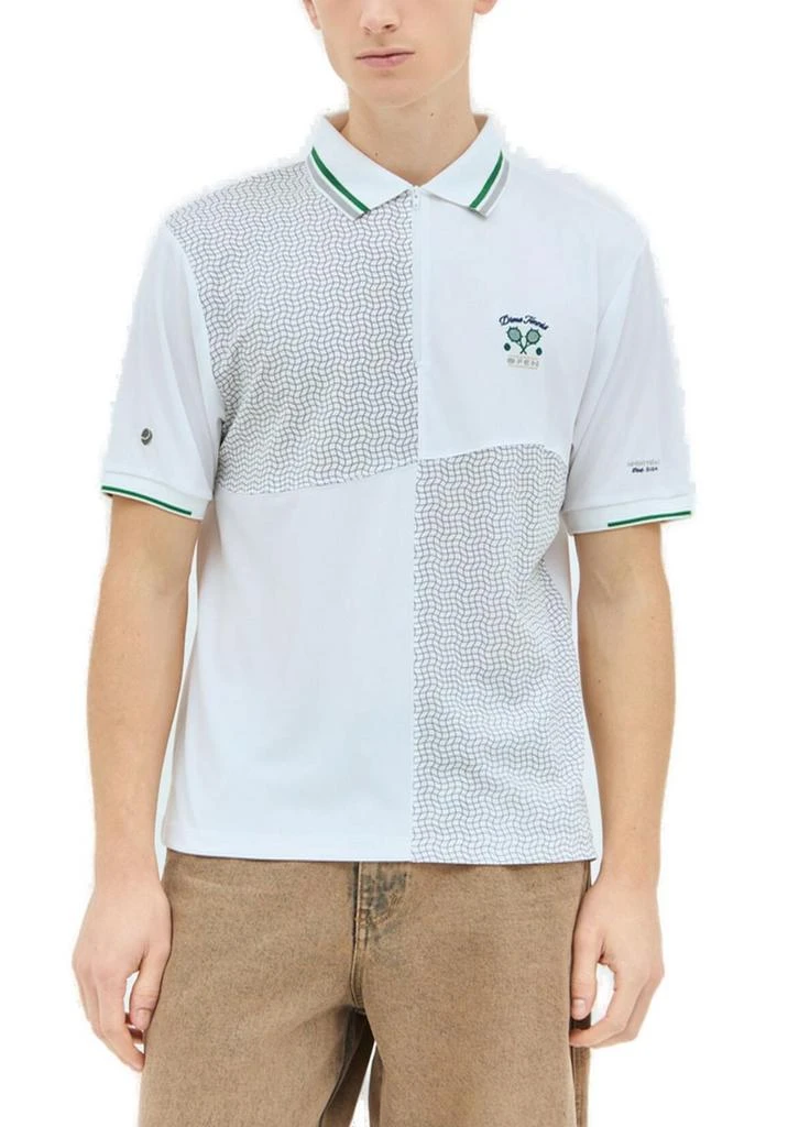 Dime Dime Court Logo Embroidered Polo Shirt 1