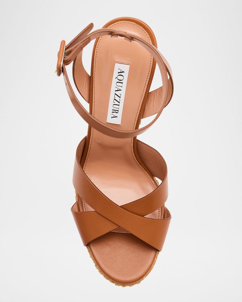 Sunseeker Wicker and Leather Block-Heel Sandals – On Sale Now with