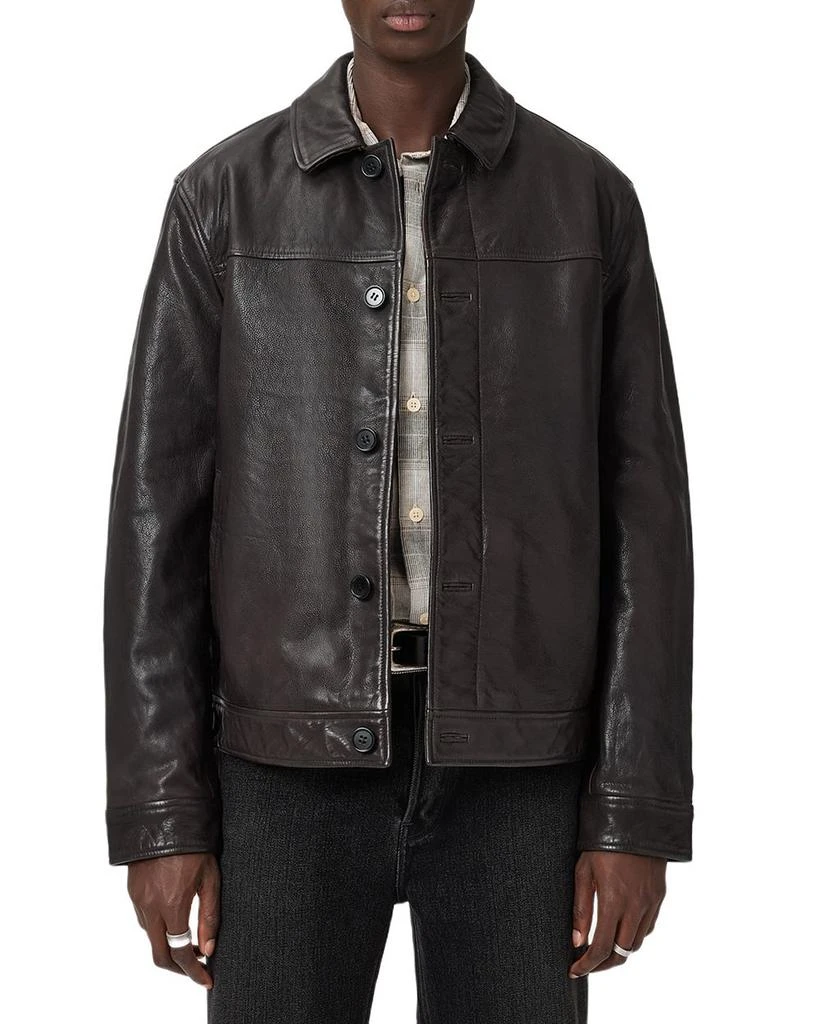 ALL SAINTS Nates Leather Jacket 1