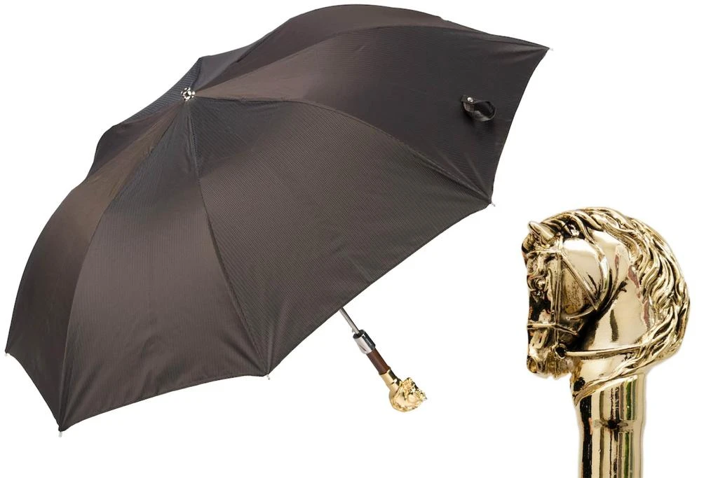 PASOTTI Pasotti - Golden Horse Folding Umbrella 6