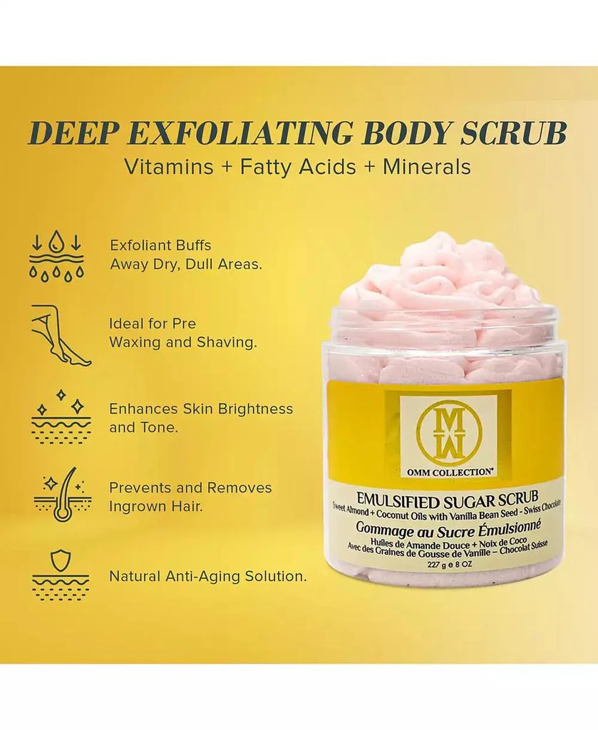 OMM Collection Emulsified Sugar Scrub – Swiss Chocolate 8oz 2