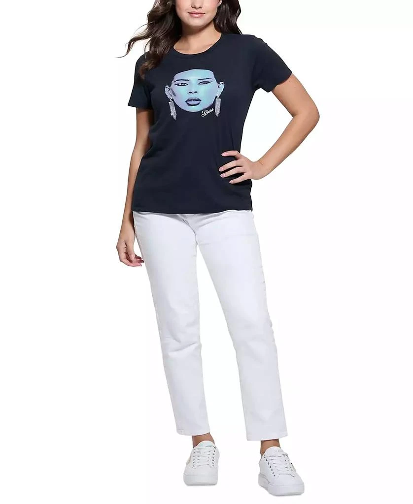 GUESS Women's Sometimes Easy Graphic Short-Sleeve T-Shirt 4