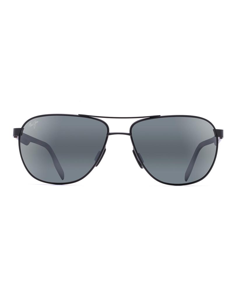 Maui Jim Men's Castles Polarized Metal Aviator Sunglasses