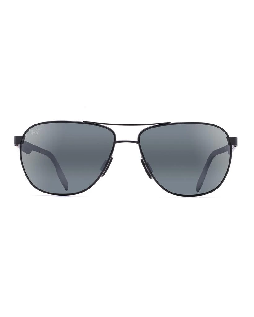 Maui Jim Men's Castles Polarized Metal Aviator Sunglasses 2