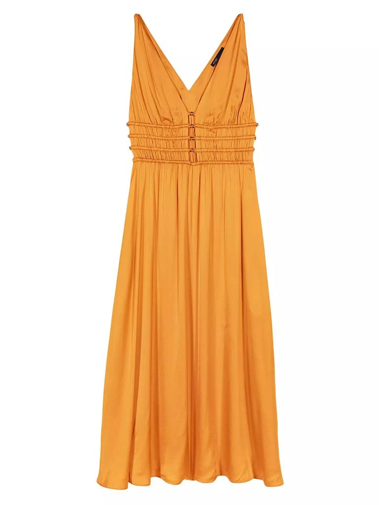 Maje Satin-Look Midi Dress 1