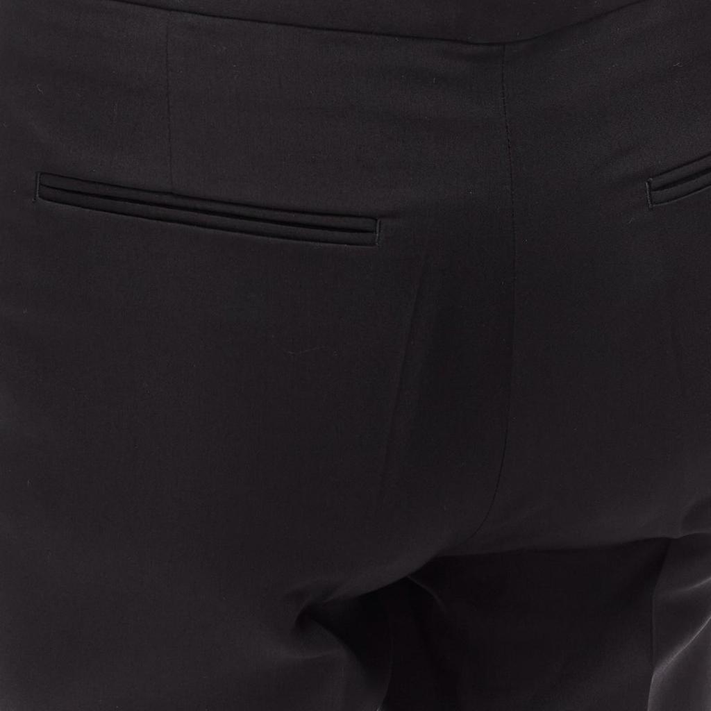 PORTS 1961 Wool Silk Cotton Lined Flared Cropped Trousers