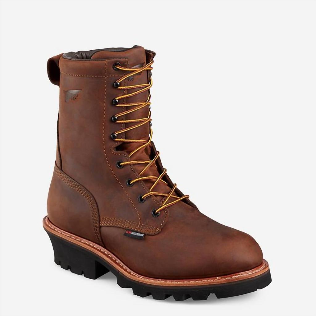 Red Wing Loggermax Men's 9-Inch Insulated, Waterproof Safety Toe Boot In Brown