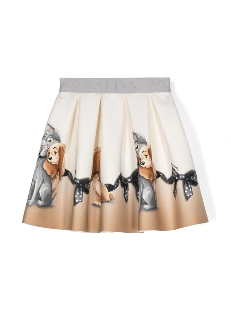 MONNALISA Monnalisa Lady And The Tramp Neoprene Skirt