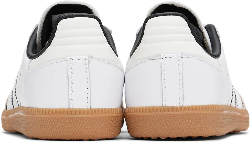 Adidas Little Kids White & Off-White Samba OG Sneakers 2