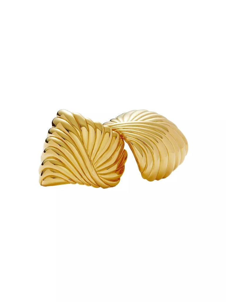 Missoma 18K-Gold-Plated Ridged Stud Earrings 6