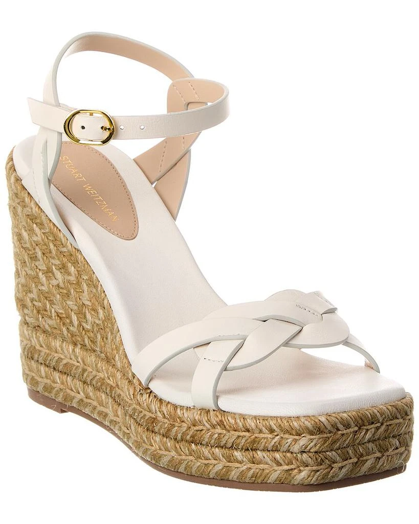 Stuart Weitzman Braida Max Leather Wedge Espadrille 1