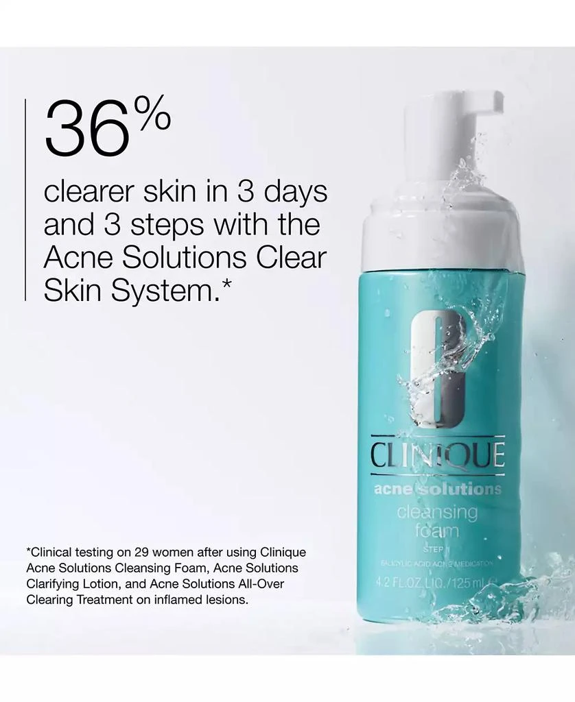 Clinique Acne Solutions Cleansing Foam Face Wash, 4.2 oz. 2