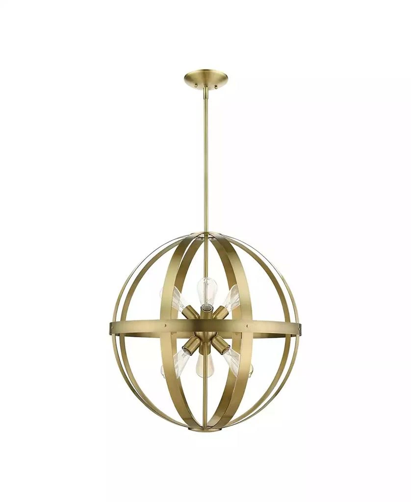 Livex Stoneridge 6 Lights Pendant Chandelier 5