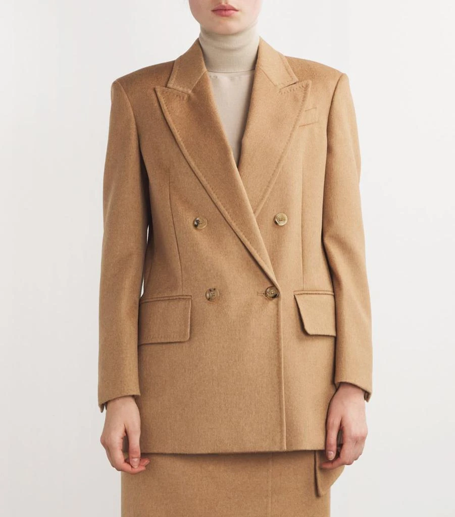 Max Mara Camel Hair Double-Breasted Blazer 3