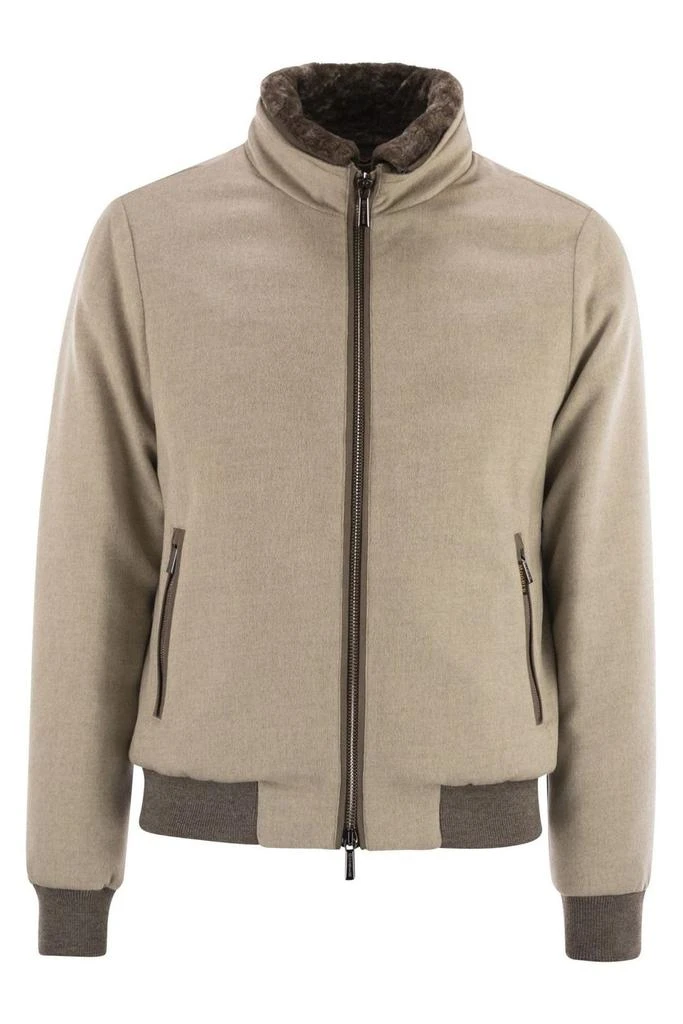 MOORER Moorer Hybrid Padded Bomber Jacket
