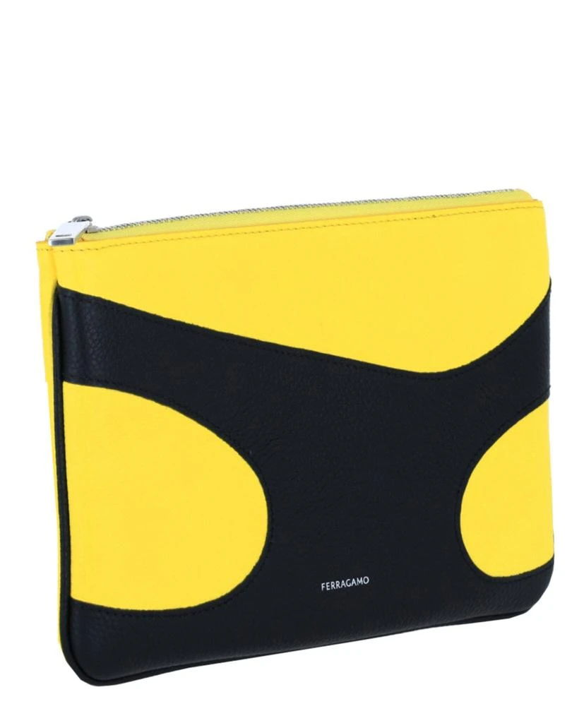 Salvatore Ferragamo Cutout Leather Pouch 2