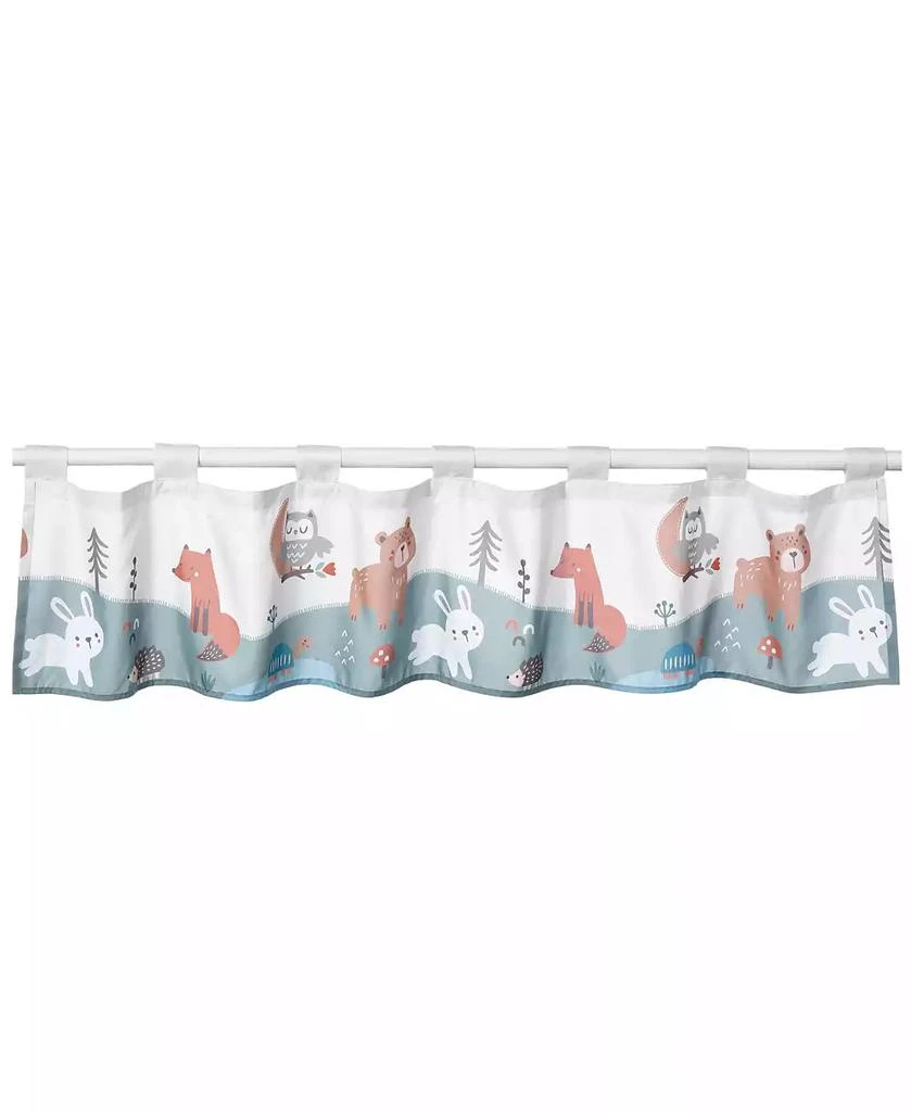 Bedtime Originals Animal Alphabet Sage Green/Cream Nursery Window Valance