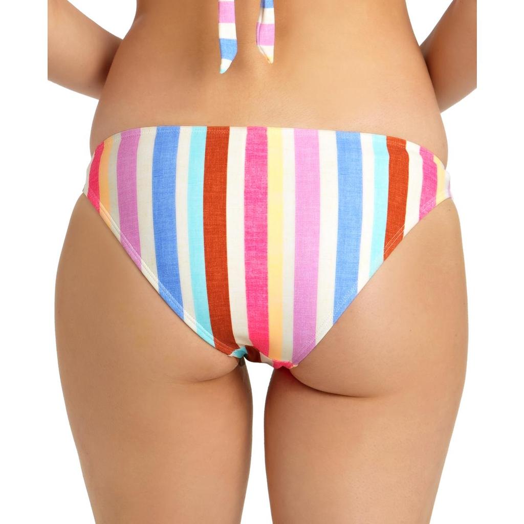 California Waves Womens Striped Ring Detail Swim Bottom Separates