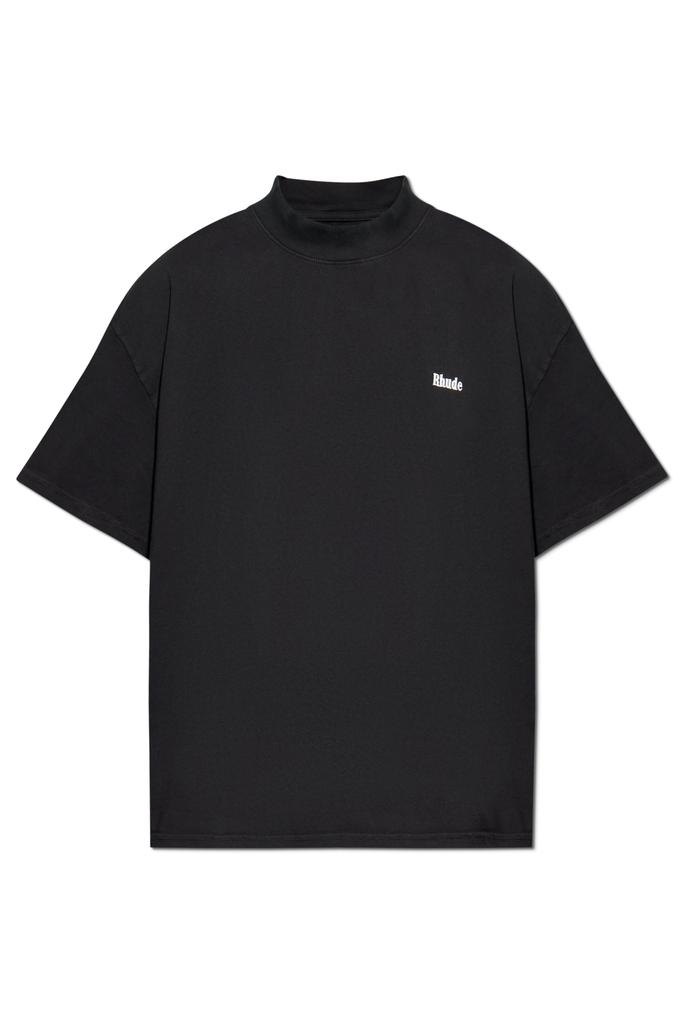 Rhude Black Collegiate Crest T-Shirt - T-Shirts - BeyondStyle