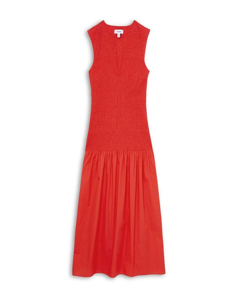 REISS Annabel Shirred Midi Dress 5