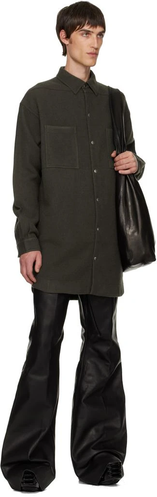 Rick Owens Khaki Concordians Oversized Outershirt 4
