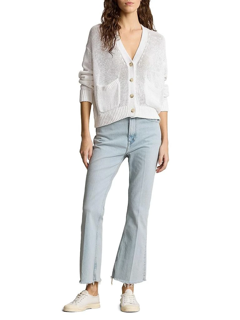 Ralph Lauren Linen-Cotton V-Neck Cardigan 2