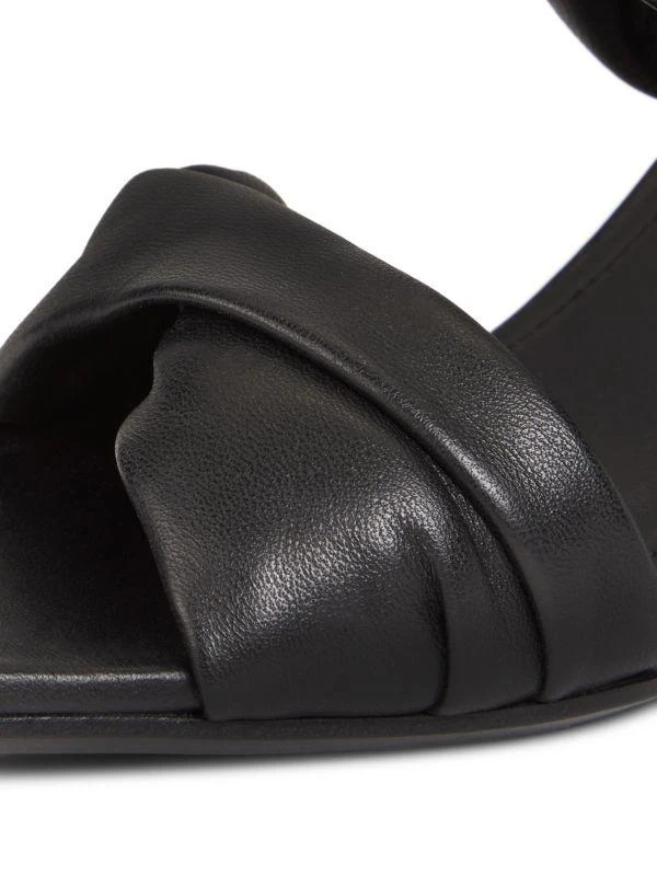 Rick Owens Cantilever 110MM Twisted Leather Sandals 6