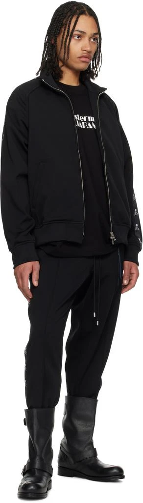 mastermind JAPAN Black Boxy Skull Tape Jersey Track Jacket 4