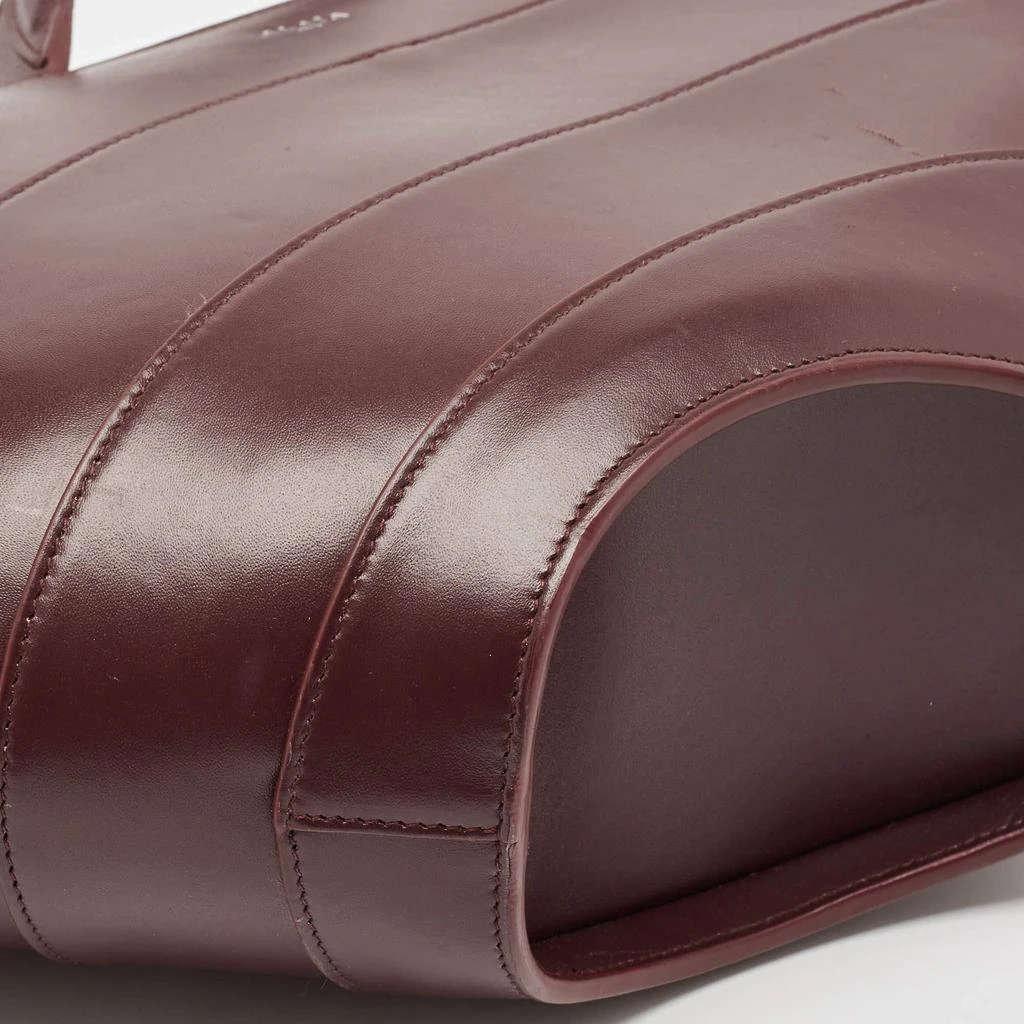 Alaia Alaia Burgundy Leather Large Khaima Tote 14
