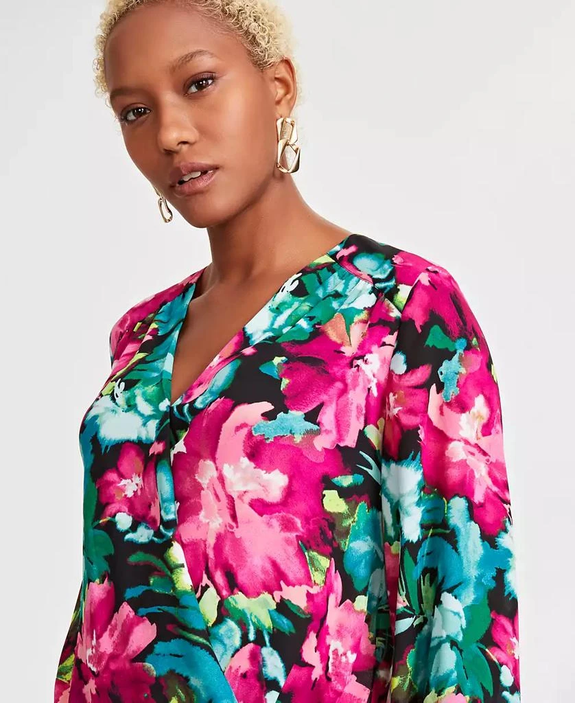 INC International Women's Printed Surplice Top, XS-3X, Created for Macy's 3