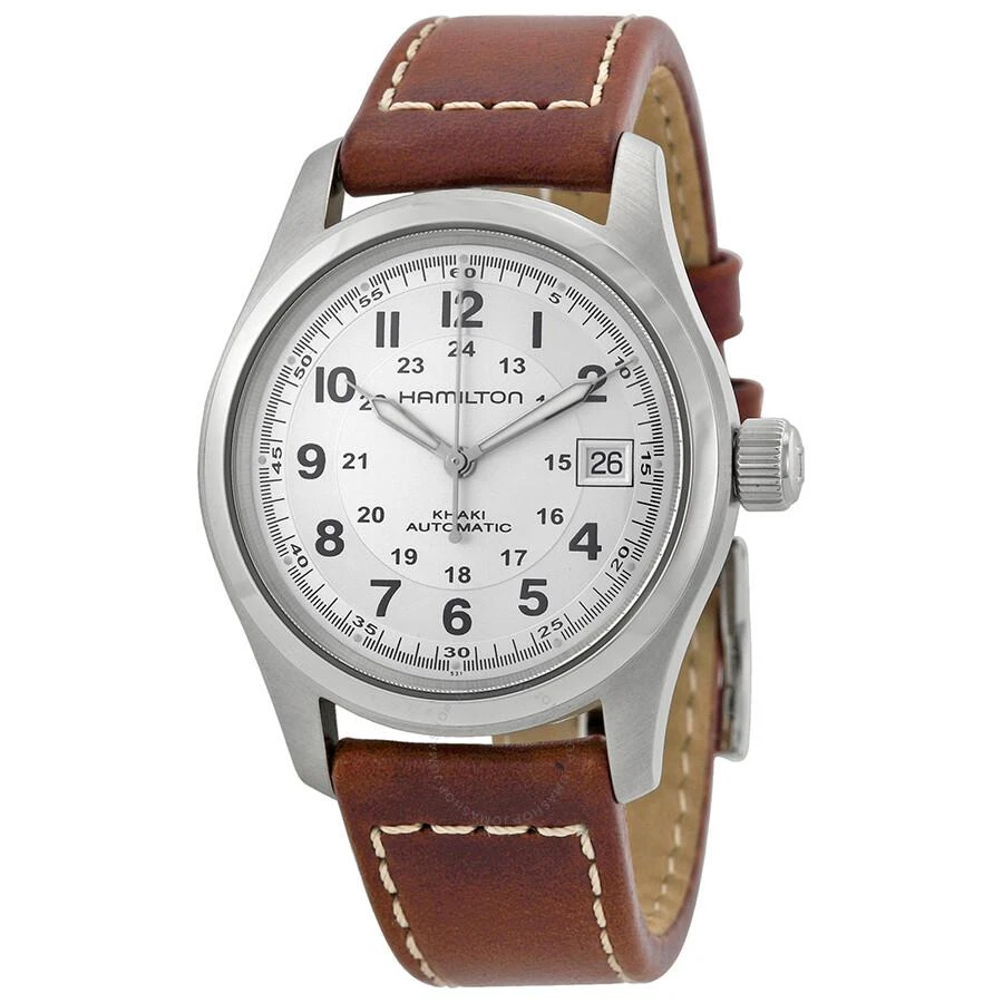 Hamilton Khaki Field Automatic Silver Dial Men's Watch H70455553 1