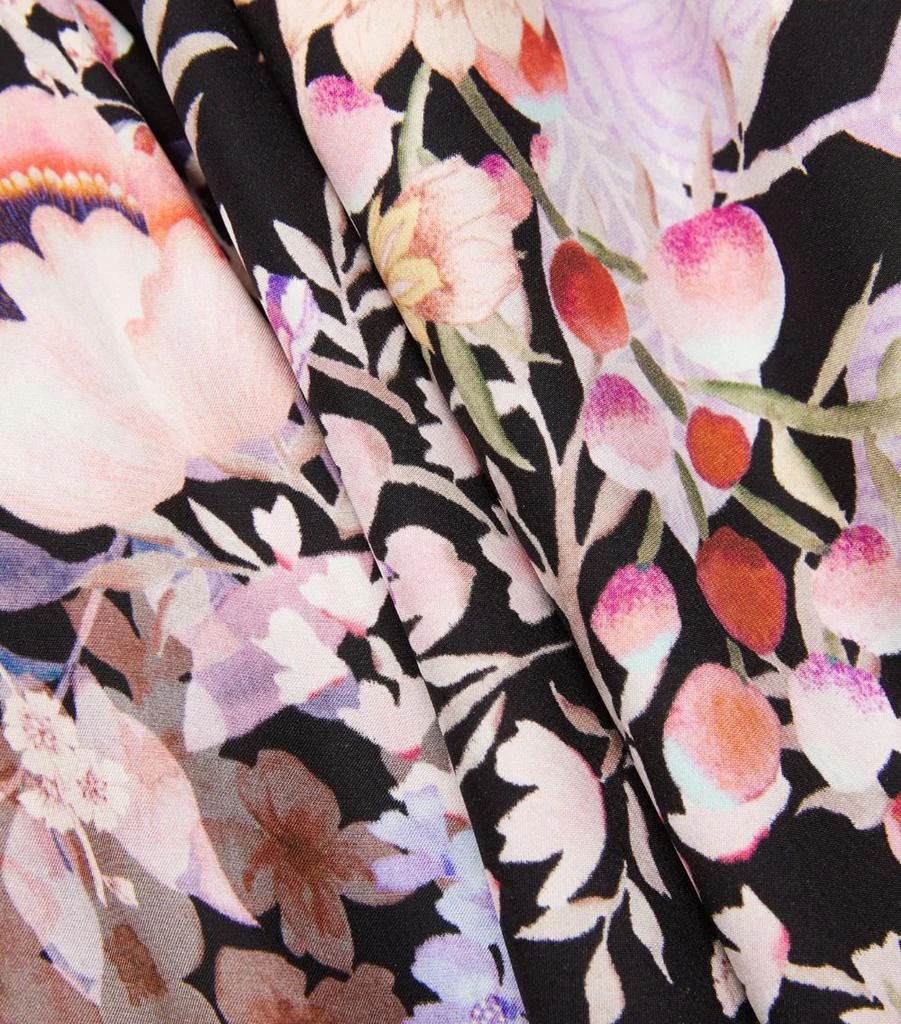MENG Silk-Satin Floral Kimono 5