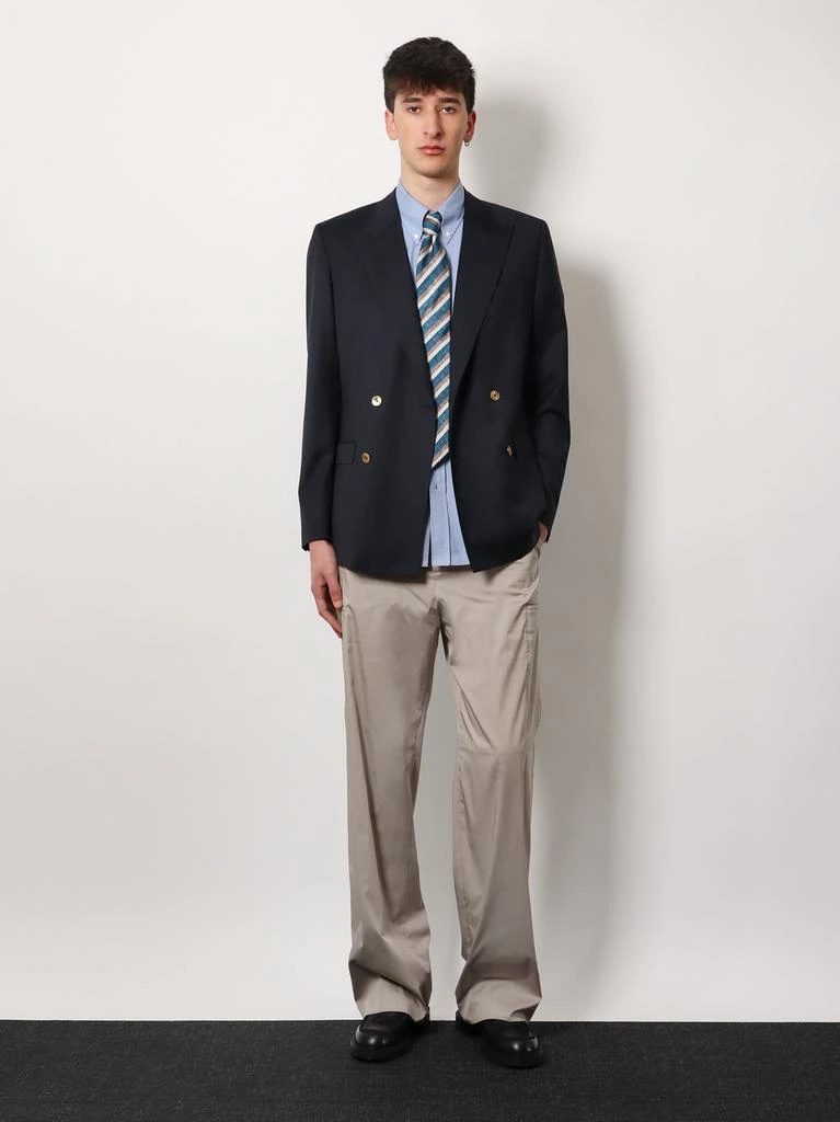 Fendi Oxford shirt with fendi crest embroidery 2